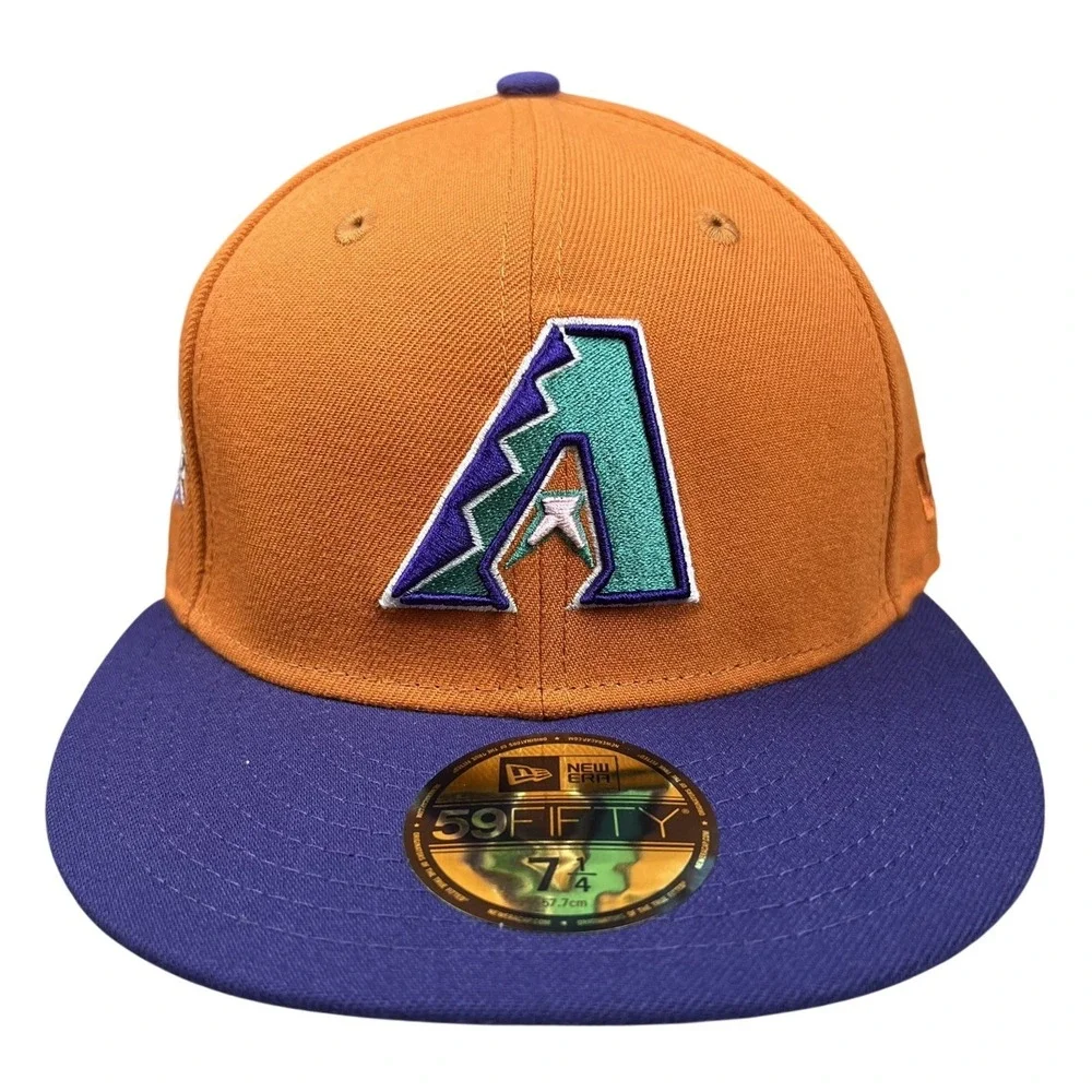 Arizona Diamondbacks 20th Anniversary Patch Orange 59Fifty NewEra Fitted 7 1/4